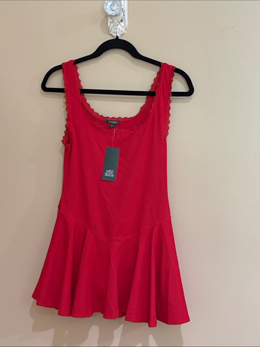 Athletic Red Sleeveless Tank skort Dress -